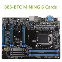 채굴용 메인보드 가상화페 채굴기 비트코인 B85-BTC 마이닝 마더 보드 용 H81 BTC PRO 6GPU 6PCIE 사용 Intel B85 LGA 1150 i7 i5 i3