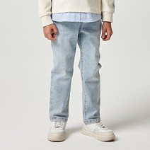 [헤지스키즈] HTS02PD10M LU 아동 남아 스트레이트 데님 팬츠 바지 봄 초등학생 선물 딜