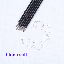 100 개/묶음 0.5mm 파란색 볼펜 리필 사무실 서명 막대 빨간색/파란색/검정색 잉크 학교 문구 용품, 03 blue