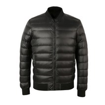 골프경량패딩 남자 겨울 구스 다운 라운드 점퍼 남성 재킷 초경량 재킷 남성 따뜻한 코트 야구 칼라 경량 깃털 코트