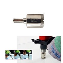 Smato 유리코아비트 세라믹코어드릴 40mm SM-CDL40(규격 확인후 선택) 샹크11mm 유리코어 타일 세라믹코아 코아비트 도자기 유리천공기 타일천공 다이아몬드비트, SM-CDL 76