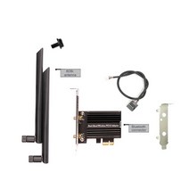 PCIE 와이파이 카드 어댑터 블루투스 듀얼 밴드 무선 네트워크 Repetidor Adaptador PC 데스크탑 안테나 M., 01 M2 to PCIE PRO