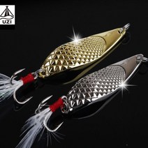 루어 닭털 스픈 스푼 삼치 송어 고등어 농어 우럭 광어 베스 쏘가리 꺽지 루어낚시, 25g, 실버