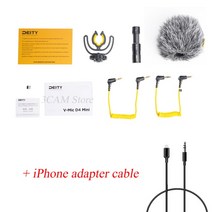 신성 V-마이크 D4 미니 마이크 헤드 마이크 TRS 3.5MM Vlog 비디오 스튜디오 DSLR 카메라 스마트 폰 아이폰, 03. for iPhone