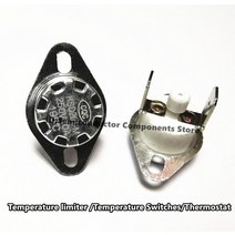 근접센서 2PCS KSD201M 10A250V 195C195degree KSD303 수동 리셋 세라믹 고온 저항 온도 열 스위치 조절기, [01] 180C