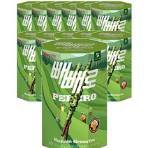 롯데 Pepero 녹차 빼빼로 하남그린티 운동회 초등학생 편의점 간식 탕비실 사무실 등산 막대과자 132g, 12개