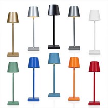 LED 테이블 램프 USB 배터리 전원 호텔 책상 레스토랑 럭셔리 현대 무선 Decorlamparas 드 메사 침대 옆 방수, White_Iron
