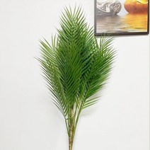인테리어 식물 조화 대형 인조 야자수 열대 식물 가지 플라스틱 인조 나뭇잎 몬스테라 125cm 홈 가든 룸, 02 98 cm 15 leaf