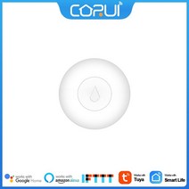 누수탐지기 corui zigbee tuya 누수 감지기 홍수 센서 물 탱크 전체 물 연결 알람 스마트 라이프 앱 원격 모니터링, 를 입력