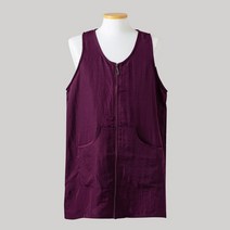 로사홈 식당 주방 업소용 생활방수 조끼형 앞치마, 보라