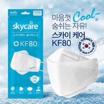 당일배송 KF80마스크 식약처 허가제품 비말차단마스크 국내생산 일회용마스크 10매