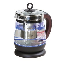 버건디 보온 티포트 1.5L /온도조절 전기포트 주전자