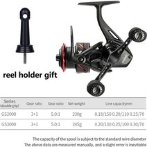 이그지스트 낚시릴 낚시 릴 루어 스피닝 최대 드래그 더블 그립 깊은 얕은 스풀 잉어 균형봉을 띠다, 18.GS double grip  3000의 시리즈