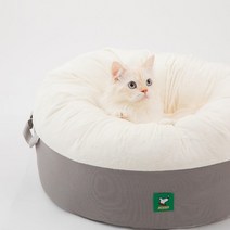 페스텝 고양이 극세사 숨숨집 호박방석, 베이비핑크