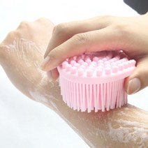 실리콘 바디브러쉬 저자극 샤워타올 거품 샤워 목욕, 블루CM004093, 1개, 1개