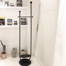 모던 디자인 행거 스탠드 옷가게 매장용 원룸 드레스룸 인테리어, 블랙
