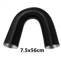 알루미늄 주름관 호스 자바라 닥트 1 set 2542607590mm 호일 파이프 공기 파이프 배기 팬 webastodometicplaner 자동차 에어 히터 덕트 파이프 131, 76mmx56cm