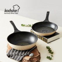 [독일_콕스타] 아델라 인덕션겸용 통주물 후라이팬+궁중팬 2종세트(28cm)