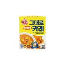 오뚜기 일품요리 그대로카레 약간매운맛 자취 혼밥 도시락 간편한식사 대용량 식자재 200g, 3개