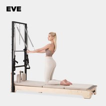 [국내자체제작] 가정용 우드홈콤비리포머 필라테스 기구, 블랙