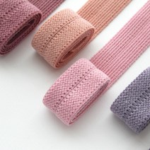 C243 아크릴 바인딩 리본 부자재, 살핑크7, 2cm
