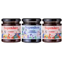 슈퍼잼 스트로베리 잼 212g x 2p + 블루베리앤블랙커런트 212g 선물세트, 2세트