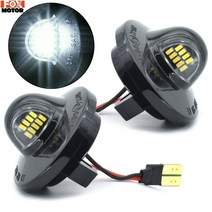 포드 f-150 f-250 레인저 픽업 트럭 익스플로러 dc12v 6000k 화이트용 2x led 번호판 라이트 태그 램프 어셈블리 교체, 없음