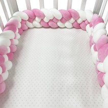 범퍼 침대 패드 아기 가드 토퍼 꼰 매듭 베개 쿠션 신생아 유아용 보호대 투어 드 라이트 Bebe Tresse, [11] 4 shares 3.8m., [09] 9