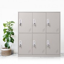 6칸 학교 회사 사무용 사물함 철제 락커 다용도사물함, HS철재캐비넷A