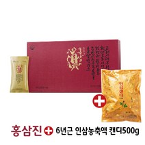 마임 홍삼진 프리미엄 홍삼 면역력증진 피로개선 기억력개선 항산화 혈액흐름+인삼캔디 500g, 30개, 35ml x 30포+인삼캔디 500g