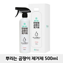 곰팡이제거 결로 벽지 욕실 바닥 창틀 실리콘 곰팡이 재발, 엠크린 곰팡이제거제_500ml