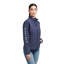 [정품] ARIAT 여성용 뉴 팀 소프트쉘 재킷 블루 나이트/데저트 더스크 세라피