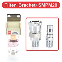 유수분리기 하수관 오수맨홀 하수구막힘 오일캐치 탱크 캔 블로바이가스 AF200002 공기 펌프 압축기 필터 공압 범용 수 불순물 물 압축, AF w PMSM Bracket