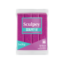 스컬피3 57g 폴리머클레이 44색상/피모/FIMO/미니어쳐/비즈/점토공예, Violet Glitter (보라 글리터)