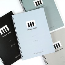 4000 음악 스프링 노트 [23-6068] 더오픈하우스, 블랙