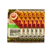 올바른핫도그 75g 5입x6봉(총30개) 개별포장