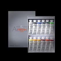 신한 전문가용 아크릴 물감 A세트, 50ml, 12색