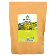 올가닉 인디아 암라 열매 분말 454g(16oz), One Color, One Size, 1개