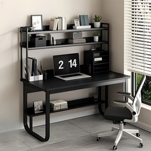 1인용 책상 다용도 사무실책상 컴퓨터 책상 120*60CM 학생책상 SZ11, 블랙