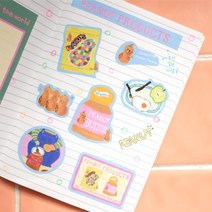 [먹이사슬] 일러스트 칼선 스티커 2종, My Favorite Things 2p set