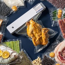 KLNSWD 2 in 1 가정용 진공포장기 최대씰사이즈28CM 다용도 식품 밀봉 세트, 화이트, 1개
