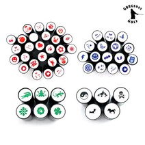 고저스 골프 골프공 스탬프 볼마킹 잘찍혀 골프공도장 골프용품 볼라이너, 14. 빨강-태양, 1개