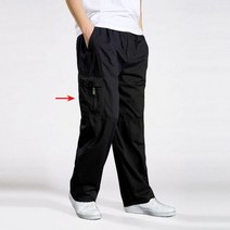 브랜드 캐주얼 바지 남성 카고 코튼 느슨한 망 오버올 멀티 포켓 스트레이트 조깅 옴므 6XL131095