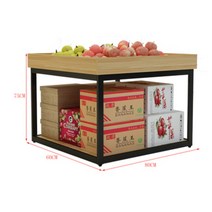 채소 가게 과일 매대 중앙 진열대 야채 디스플레이 선반, 1개, 길이 80 x 폭 60 x 높이 75