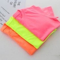 뉴욕꼬맹이 무지 반팔티(네온) 3종 SET