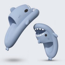 리빙패밀리 슬리퍼 미끄럼방지 욕실 욕실화 상어 화장실 막힌 캐릭터 물빠짐 논슬립 욕실실내화 슬림퍼, 크림파치(무타공), 1개