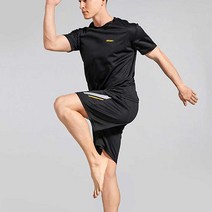 여름 조깅 러닝복 남성 트레이닝 반팔 반바지 세트