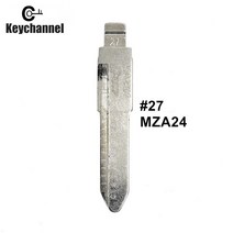 리니어스케일 5PCS Lishi MAZ24 #27 새겨진 라인 키 블레이드 스케일 깎기 치아 절단 빈 클리퍼 마즈다, 한개옵션0