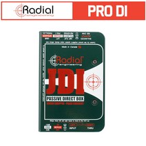 [RADIAL] JDI 래디알 패시브 다이렉트 박스 패시브 다이렉트 박스 기타용 악기 녹음 레디알 소형 DI 디아이 박스