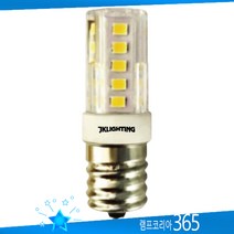 JK LIGHTING LED 촛대구 CANDLE LAMP 5W 촛불램프 샹들리에 전구, E17 (소켓지름 17mm), 전구색-따뜻한 느낌 연주황 빛
